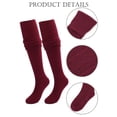 thumbnail image 5 of LAVA Women Thigh High Socks Extra Long Warm Over the Knee High Stockings Leg Warmers Black, 5 of 8