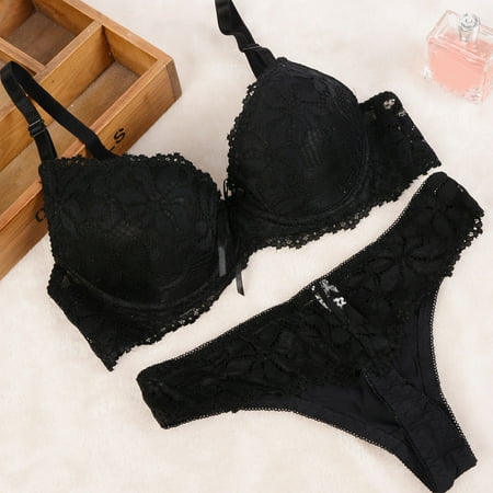 Sentmoon Lingerie for Women Women s Sexy Lace Bra Female Underwire Lingerie Bras Underwear Set Women s Lingerie  Sleep & Lounge Valentines Day Gifts for Her Fall Saving
