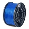 BuMat USA PLA Translucent Blue 1.75mm 2.2 lb/1 kg Filament Printing Spool Supply for FlashForge Creator Series 3D Printer (PRO, X, Wood) - 3D-BUM-PLATB