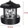thumbnail image 2 of Autumn Promotion,360 Degree Rotating Solar Lighthouse, Solar Garden Light, Waterproof For Garden Decoration-black, 2 of 5