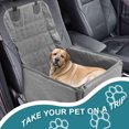 thumbnail image 7 of Unique Bargains Dog Car Seat Cover for Back Seat Multi-Layered Waterproof Dog Hammock for Car Gray, 7 of 7