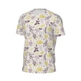 thumbnail image 6 of Wukai Lavender Flowers Print Men's Short-Sleeved Mesh T-Shirt,Quick-Dry Short Sleeve Workout T-Shirt-Small, 6 of 8