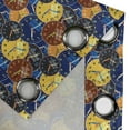 thumbnail image 5 of Ambesonne Vintage Grommet Curtain, Clock Faces Pattern, 50" x 54", Yellow and Black, 5 of 6