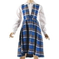thumbnail image 2 of Cookie's Big Girls’ "Crystal" Jumper (Sizes 7 - 20) Color: royal/taupe/white *plaid #73* Size: 18, 2 of 2