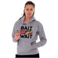 thumbnail image 3 of Fishing Largemouth Bass Bait Wait Hoodie Sweatshirt Women Men Brisco Brands L, 3 of 6