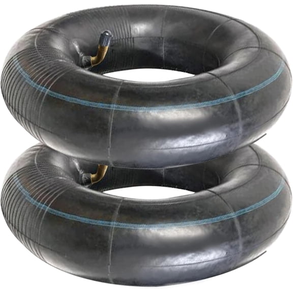 2PCS Wheelbarrow Inner Tube 4.10/3.50-4 Bent Valve Fits 10" Wheelbarrow Tire, Lawn Movers, Hand Trucks, Carts Replacement Inner Tubes