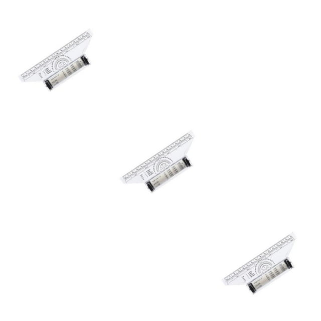 Youkk Rolling Parallel Ruler Universal Angle Parallels Scroll Lightweight Drawing Measuring Protractor Circular Template 15cm 3Set