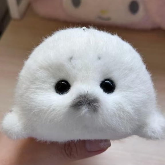 Homesteed Seal Plush Stuffed Animals Soft Hugging Doll Soothing Calming Toy Nursery Room Ornament Pillow