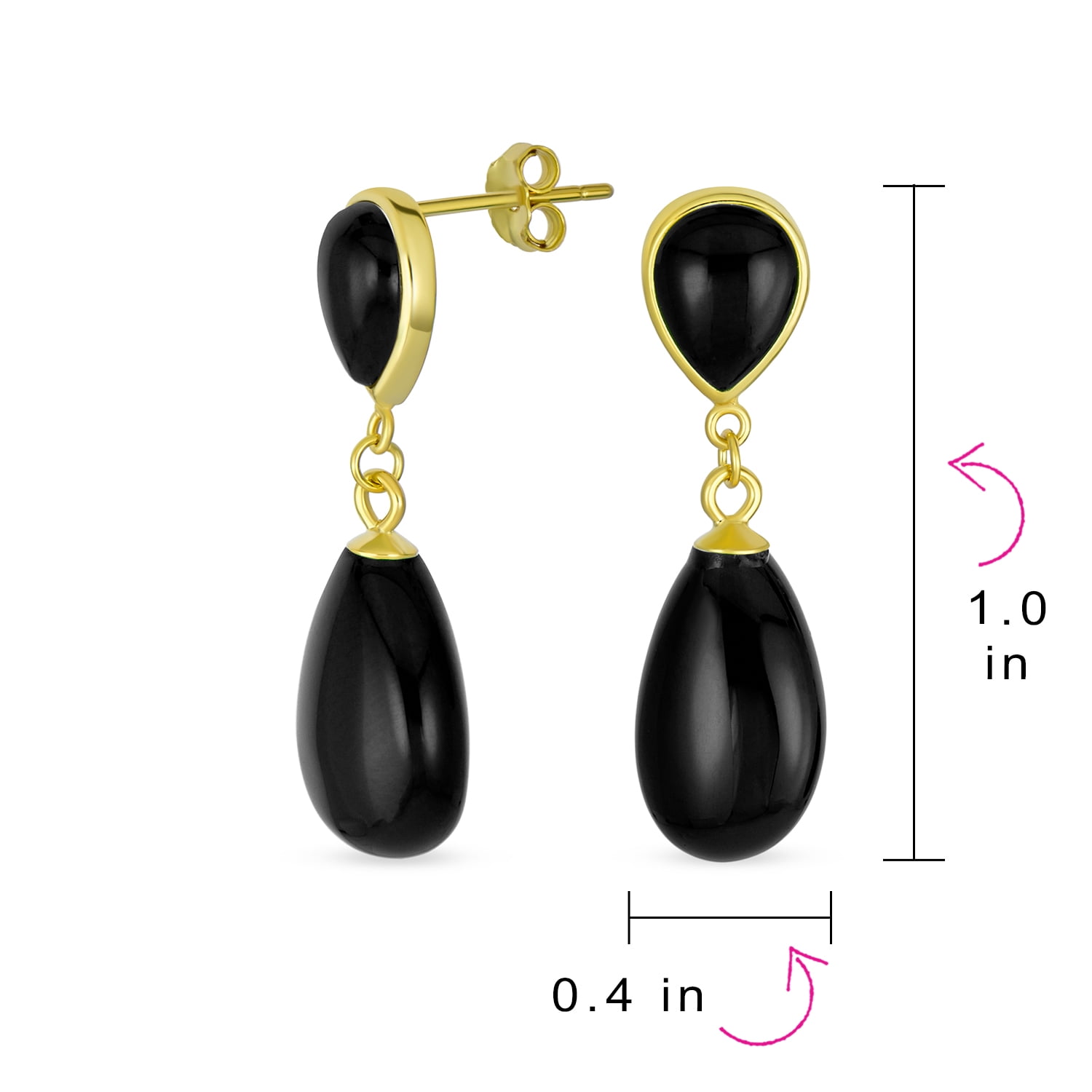 Earrings black onyx best sale
