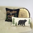 thumbnail image 5 of Donna Sharp Painted Bear "Bear" Decorative Lodge Throw Pillow, 5 of 6