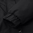 thumbnail image 4 of Women Long Winter Coat Thicken Fleece Lined Parka with Detachable Faux Fur Hood Warm Snap Button Zipper Puffer, 4 of 7