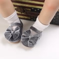 thumbnail image 3 of Yoyauz Baby Girl Mary Jane Shoes Anti Slip Rubber Sole Ballet Slippers Princess Dress Wedding Shoes Newborn Kids Shoes Toddler Shoes（0-12 Month）, 3 of 7