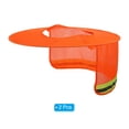 thumbnail image 3 of Unique Bargains Casque de Protection Solaire, 2 Pack Filet Réfléchissant à Bord Complet pour Construction, Orange, 3 of 7