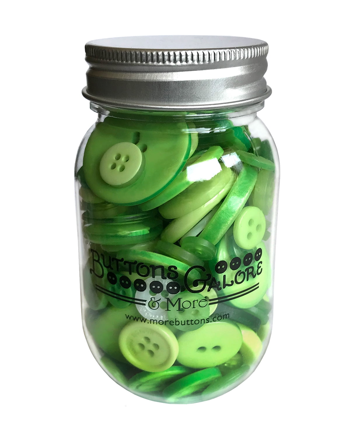 Buttons Galore 700+ Spring Colors Craft & Sewing Buttons in Mason Jar