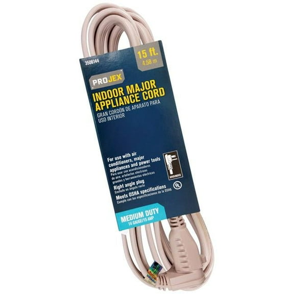 Projex 3506144 15 ft. Appliance Cord, Beige