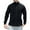 Black, variant on Kaemgyyd Men's Full Zip Jacket Lightweight Stand Collar Long Sleeve Coat Soft Warm Windproof Casual Outwear with Pockets
