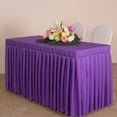thumbnail image 2 of 47 'hogar Mantel Cubierta De De Banquete De Boda Decoración Púrpura Sunnimix Falda de tabla ajustada, 2 of 8