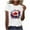 White-womens graphic shirt, variant on PXLKNZH American Flag Womens Shirt 2025 Independence Day Short Sleeve Graphic Tees July 4th Button Crewneck Patriotic T-Shirts,White,M
