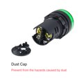 thumbnail image 4 of Unique Bargains 8Pcs AC/DC 12V Indicator Lights, Green LED, Flush Panel Mount 7/8' 22mm, 4 of 7