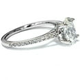 thumbnail image 2 of Silvago Jewel 14K White Gold Plated Wedding Anniversary Ring - Oval Cut 1.7 Ct Lab Created Diamond Wedding Anniversary Rings - Jewellery Diamond Rings Wedding Sets On Clearance - Anniversary Gifts, 2 of 3