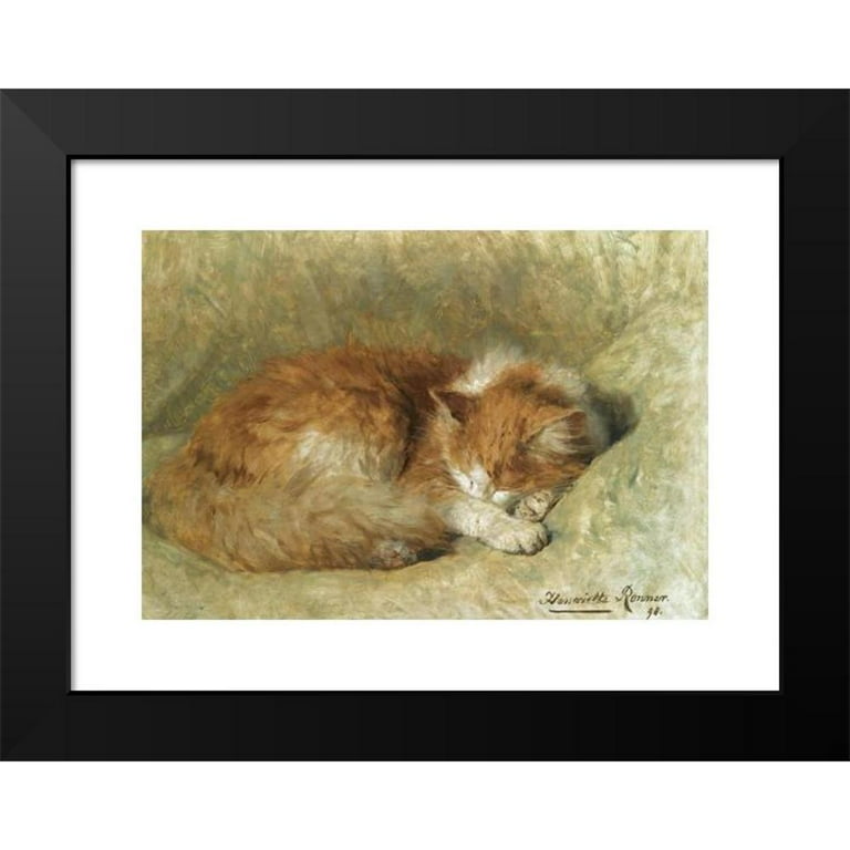 Henriëtte Ronner-Knip 14x11 Black Modern Framed Museum Art Print 