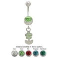 thumbnail image 1 of Dangling Flower with Jewels Belly Rings, 1 of 1