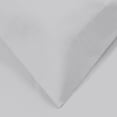 thumbnail image 3 of 1200-Thread Count 100% Egyptian Cotton Solid Duvet Cover & Pillow Shams, 3-Piece Duvet Cover Set by Blue Nile Mills – Full/Queen, Platinum, 3 of 7