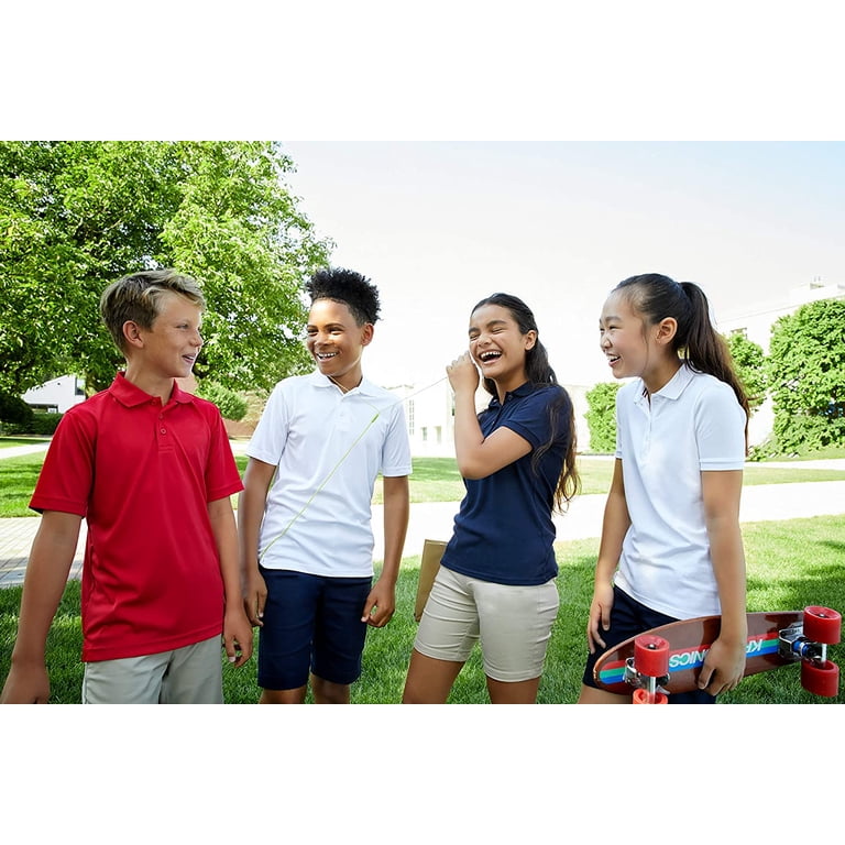 French Toast Boys' Moisture Wicking Sport Polo Shirt photo 8