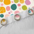 thumbnail image 4 of Manfei Abstract Circle Curtains Pack of 2 (42x84 Each),Multicolor Circular Curtains Blackout,Colorful Polka Dots Bedroom Curtains For Teens,Super Cozy Room Decor, 4 of 6