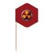 thumbnail image 1 of Logo Substances Radioactives Cure-Dents Drapeaux Pics à Cupcakes Célébration de Fête, 1 of 3
