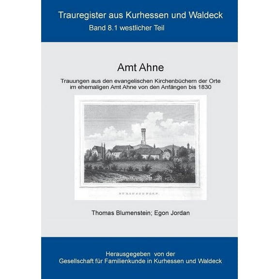 Amt Ahne: Teil 1: Westlicher Teil, (Paperback)