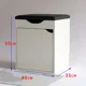 thumbnail image 1 of Banco moderno de nogal con función de almacenamiento y sentado, Ideal para cambio de zapatos de pasillo de entrada, 1 of 4