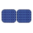 thumbnail image 7 of Haiem Blue Gold Grid Lantern Shapes Car Windshield Sun Shade (2 Pieces) Foldable Windshield Sun Shade Car Accessories for Truck SUV Pickup-Large, 7 of 7