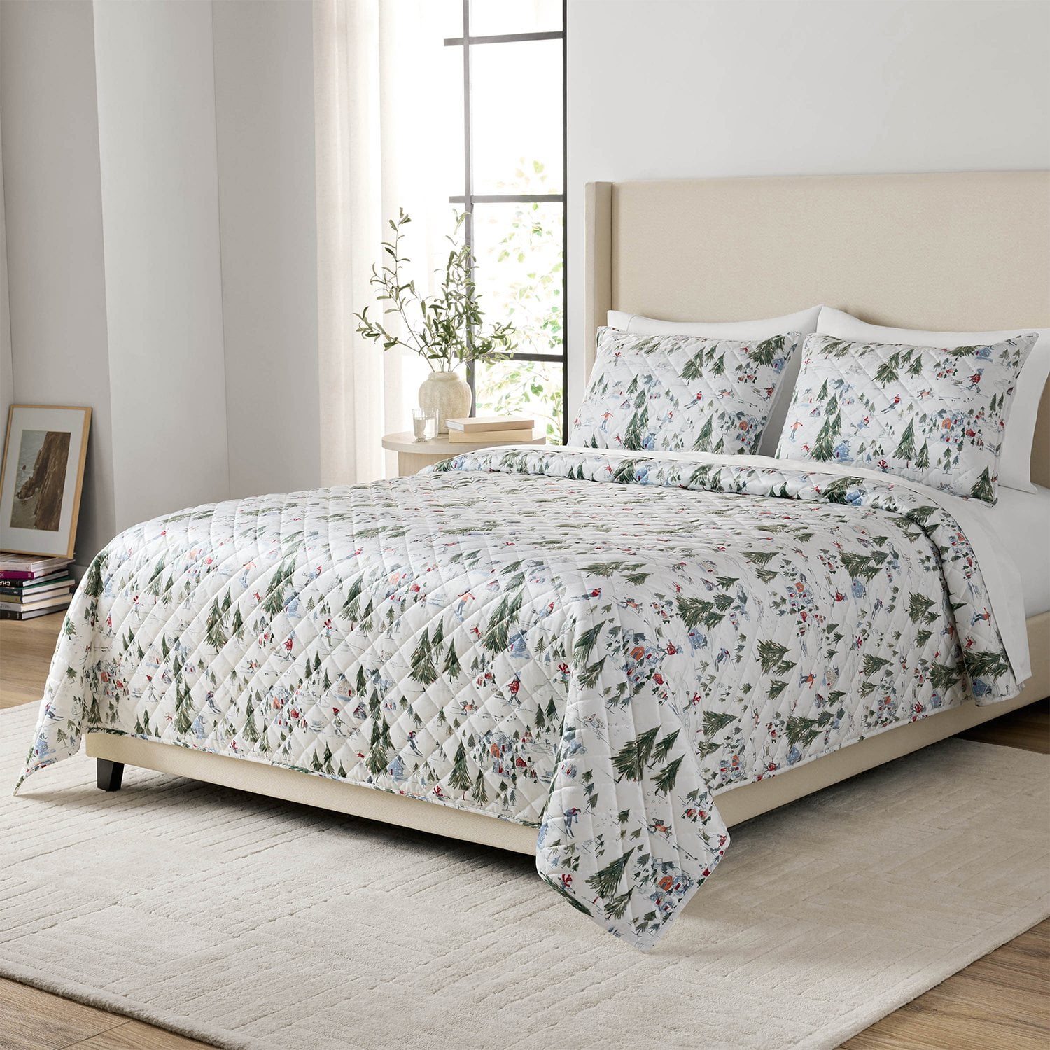 だ*ご様 LE VELVETS サイン入り特別BOX Member's Mark 3-Piece Printed Velvet Quilt Sets, Assorted
