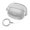 White, variant on Fold-Out Phone Stand Earbud Case Cover with Clear Full-Coverage Shell, Charging Access, and Clip for Bag Carrying