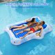 thumbnail image 5 of Tumbona inflable para adultos Pool Float MoKo con barra de hielo Blue Leaf, 5 of 7