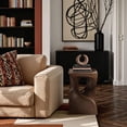 thumbnail image 2 of Meridian Furniture Jula Brun Table d'Appoint en Béton pour Intérieur/extérieur, 2 of 9