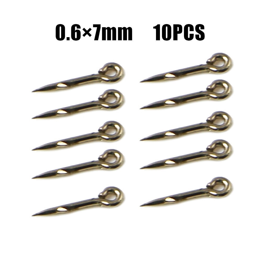 Lot De 12 Épingles à Bouillettes Pour Pêche à La Carpe – Aiguille En Acier Inoxydable Avec Anneaux Silicone – 3 Tailles 6x7 / 6x10 / 6x15 Mm
