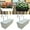 White, variant on Hanging Flower Pots for Railing 16 inch Railing Planter Box Hanging Planters Gardening Containers Rustic Pots Bucket Mount Wall Porch Iron Hanging Basket Flowerpot for Herbs & Flowers, 2Pcs Black