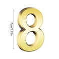 thumbnail image 4 of Wosthever Números de casa dorados Estilo simple Signo Número Marca Accesorios Número Marcado Accesorio para Hotel Casa Apartamento Número 2 Decoración del hogar Numero 8 Wosthever HA059683-09, 4 of 6