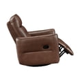 thumbnail image 6 of Newboti Furniture 1pc Recliner Chair with Swivel Motion Luxurious Comfort Leather Upholstered Solid Wood Living Room Furniture, Toffee Brown BN.9141, 6 of 13