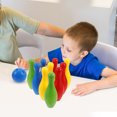 thumbnail image 3 of BRIGHTFUFU 1 Juego de bolos para niños pequeños, bolos de plástico, bolas, juego de bolos para interiores y exteriores para niños, para fiesta de cumpleaños, 3 of 8