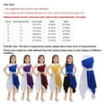 thumbnail image 6 of Kids Girls Liturgical Praise Lyrical Dance Dress Asymmetrical Hem Dress, 6 of 7