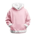 thumbnail image 5 of UQJfacai Girls Christmas Hoodies Faux Fur Trim Hooded Sweatshirts Santa Xmas Holiday Long Sleeve Fleece Pullover Sweaters 5-15 Years, 5 of 5
