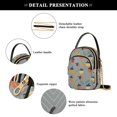 thumbnail image 4 of FORMRS Crossbody Bag for Women Quilted Travel Shoulder Cell Phone Purse with Chain Strap Handbag, Cute Acorns Pattern, 4 of 7
