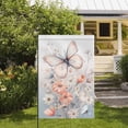 thumbnail image 4 of Summer Leaf Garden Flag Leaves Flower Floral Welcome Small Yard Flag Double Sided Vertical Seasonal Outdoor Decoration 12x18 Inch, 4 of 5