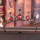 thumbnail image 2 of Corona de tiara de cristal, corona de boda para mujer, peine de corona nupcial, tiara de princesa, accesorios de corona de reina, 2 of 5