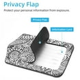 thumbnail image 3 of Square 2Pack PU Leather Mandala Henna Cruise Luggage Tag with Privacy Cover and Stainless Steel Ring - Suitable for Travel Handbags Backpacks Luggage Tags, 3 of 6