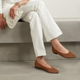 thumbnail image 4 of Women's Flats Shoes Pointed Toe Knit Ballet Comfortable Dressy Slip On Flat, 4 of 12