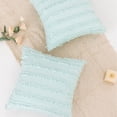 thumbnail image 5 of Funda de almohada con borla de color sólido moderno, funda de cojín para exteriores de 18x18 pulgadas para muebles de patio, funda de almohada decorativa impermeable resistente a la intemperie, 5 of 5